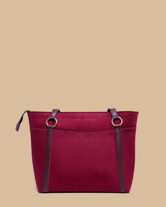 D-VINE Mini Tote Bag (Burgundy Suede)