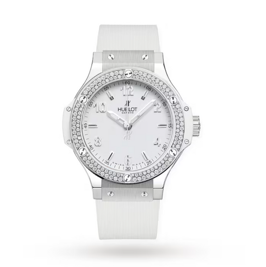HBLT Big Bang Steel White Diamonds 38mm