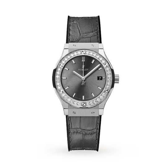 HBLT Classic Fusion Racing Grey Titanium 33mm Ladies Watch