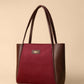Women's Suede Tote Bags (Maroon)
