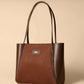Women's Suede Tote Bags (Chocolate Brown)