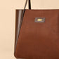 Women's Suede Tote Bags (Chocolate Brown)