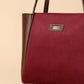 Women's Suede Tote Bags (Maroon)