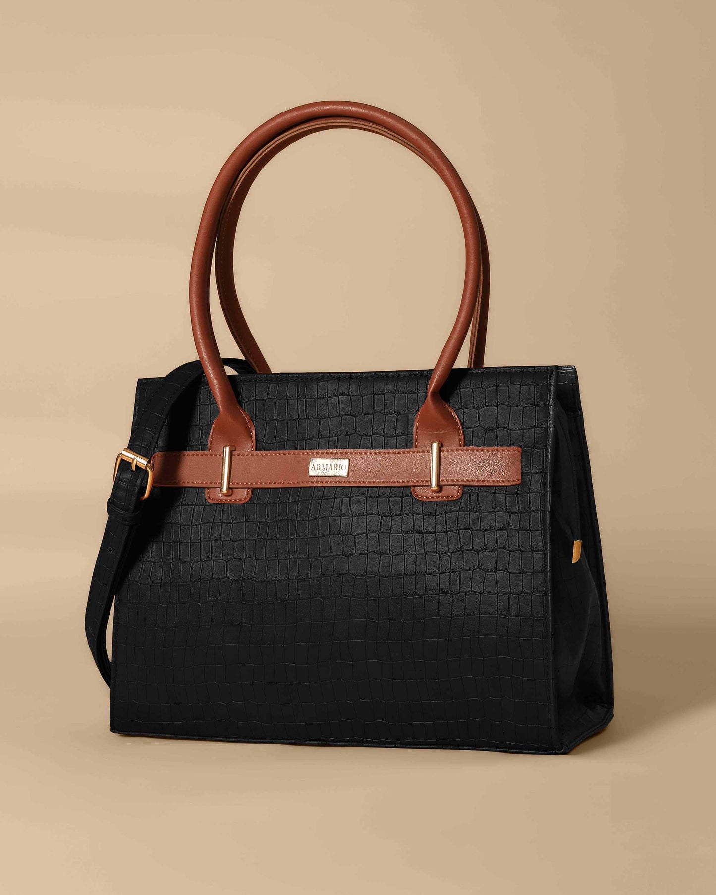 Vintage Crocodile Bag ( Black)