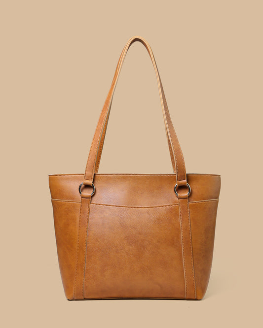 D-VINE Mini Tote Bag (Metallic Orange)