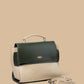 Margo Satchel (Green & Half White)