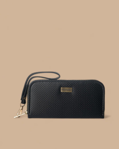 Women Wallet Clutch ( Woven Black)
