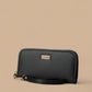 Women Wallet Clutch ( Woven Black)