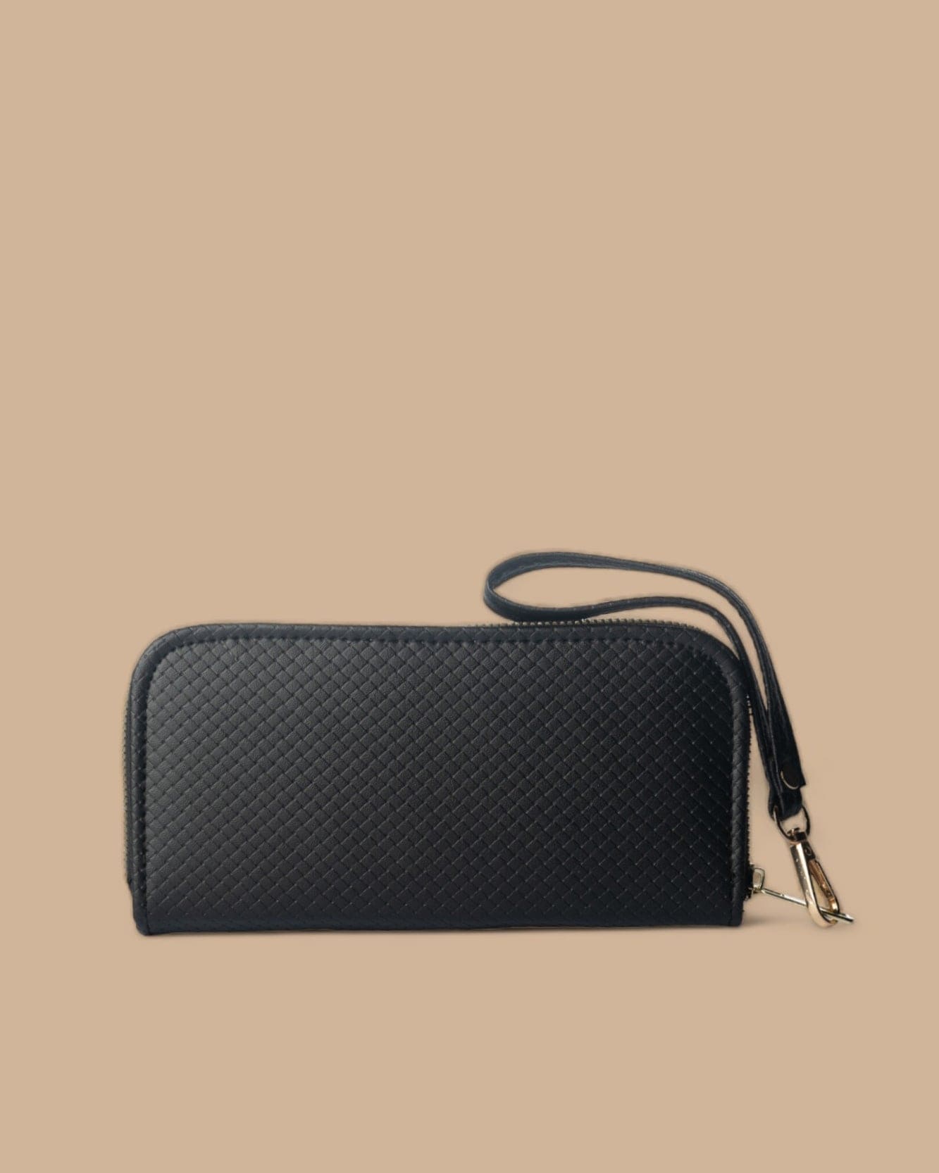 Women Wallet Clutch ( Woven Black)