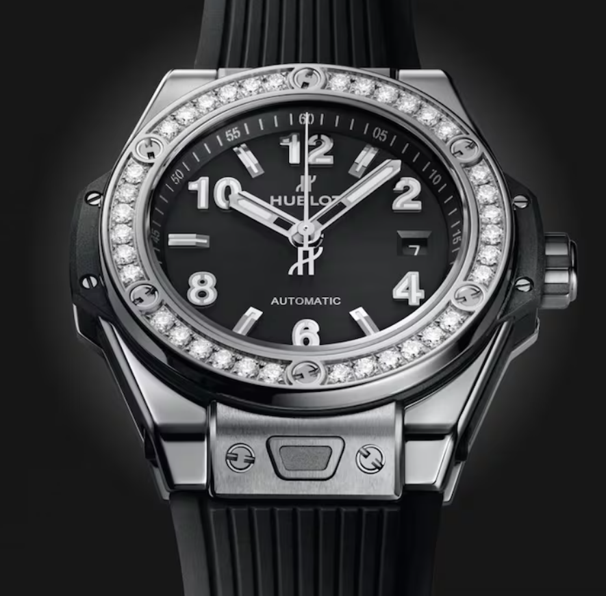 HBLT Big Bang One Click Steel Diamonds 33mm Watch