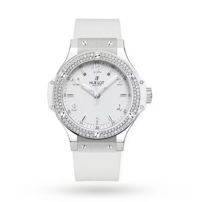 HBLT Big Bang Steel White Diamonds 38mm