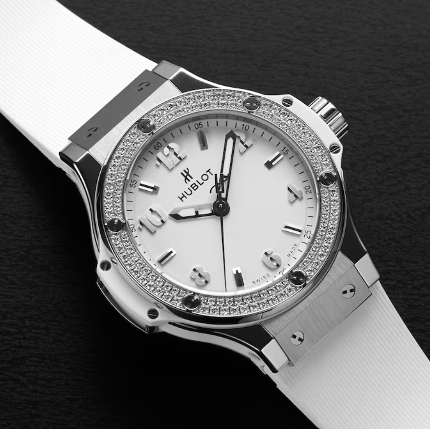HBLT Big Bang Steel White Diamonds 38mm