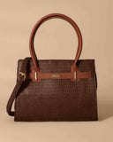 Vintage Crocodile Bag ( Chocolate Brown)